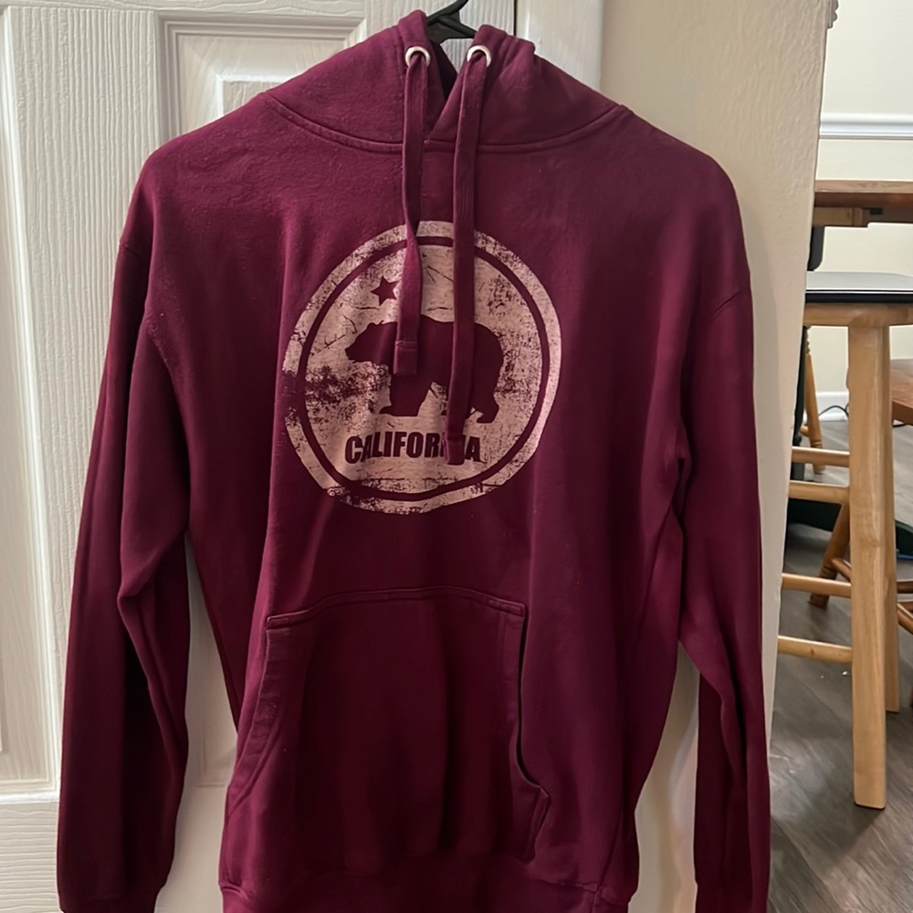 California hoodie red